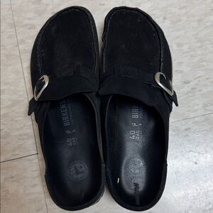 Birkenstock Buckley Suede Leather Clogs